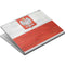 Poland Flag Distressed Surface Book Skin